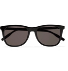 Montblanc - Square-Frame Acetate and Silver-Tone Sunglasses - Black