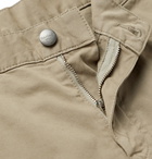 Canali - Cotton-Blend Twill Trousers - Neutrals