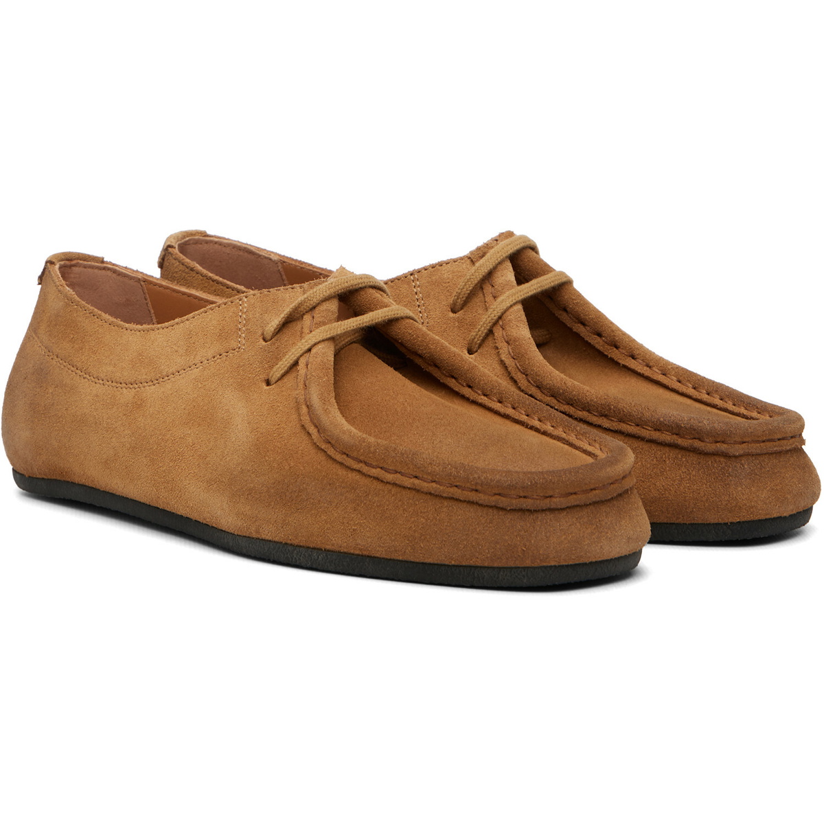 Jil Sander Tan Hood Lace-Up Derbys
