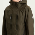 and wander Men's 2.5L Hiker Rain Jacket in Dark Khaki
