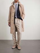 Brunello Cucinelli - Belted Cotton-Blend Trench Coat - Brown