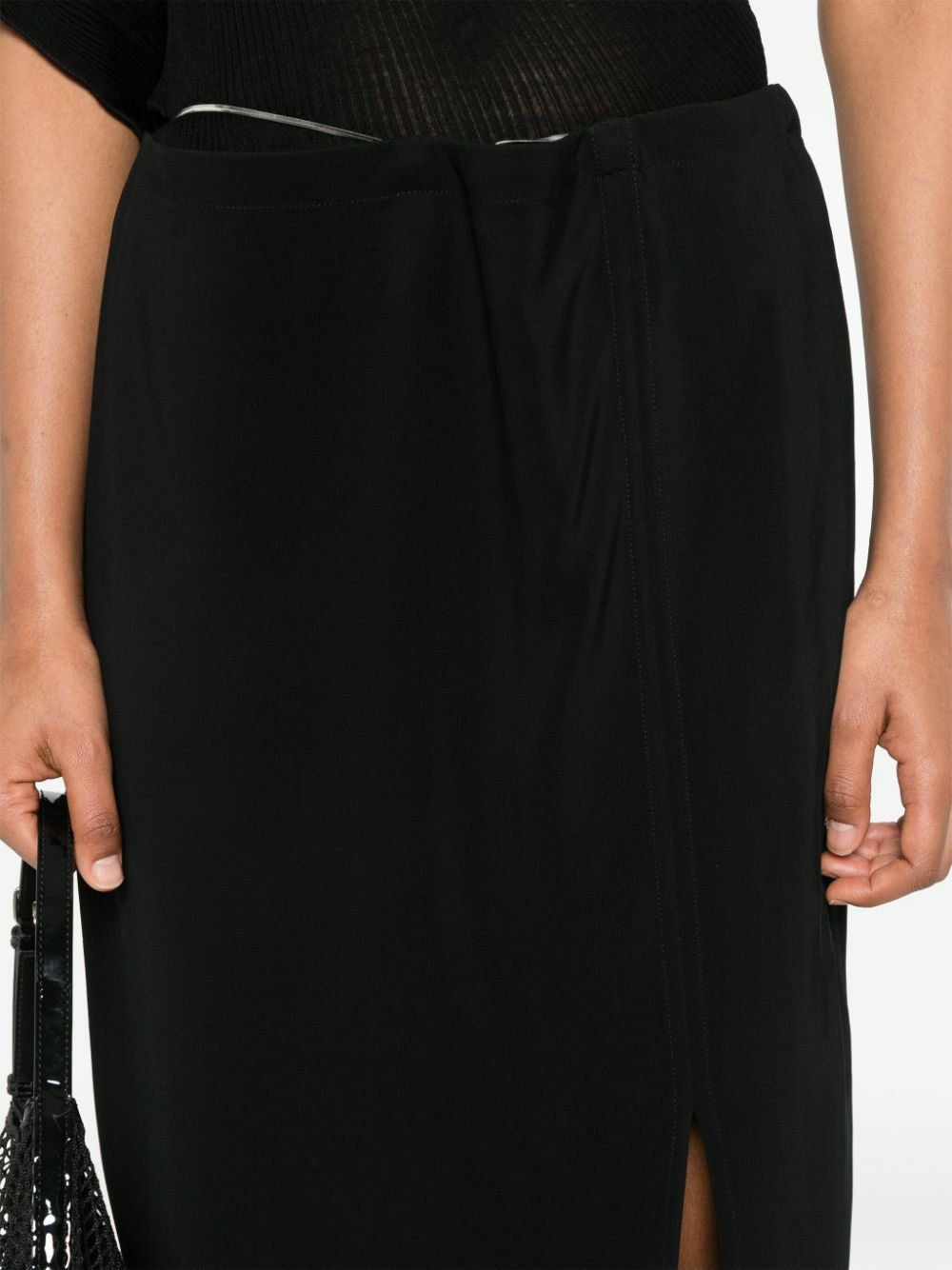 Jade Cropper Low-Waist Pencil Skirt