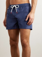 Kiton - Straight-Leg Mid-Length Swim Shorts - Blue