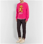 Gucci - Appliquéd Loopback Cotton-Jersey Sweatshirt - Men - Pink