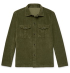 Incotex - Cotton-Blend Corduroy Overshirt - Green