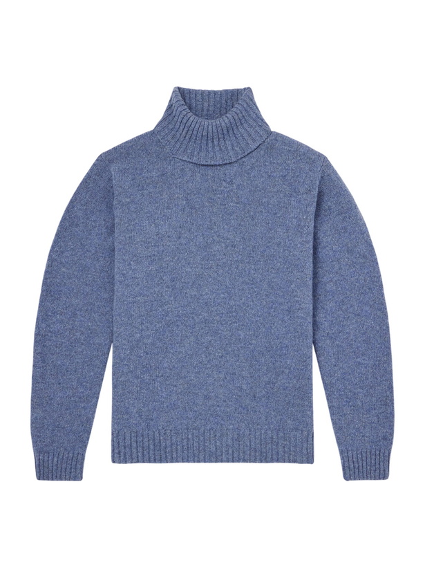 Photo: Caruso - Wool Rollneck Sweater - Blue