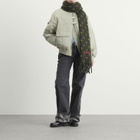 Damson Madder Women's DM Fluffy Scarf in Charcoal 
