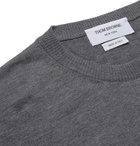 Thom Browne - Striped Merino Wool Sweater - Men - Gray