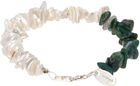 Santangelo SSENSE Exclusive Beige & Green 'La Duke' Bracelet