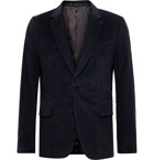 Paul Smith - Midnight-Blue Soho Slim-Fit Cotton and Cashmere-Blend Corduroy Suit Jacket - Blue