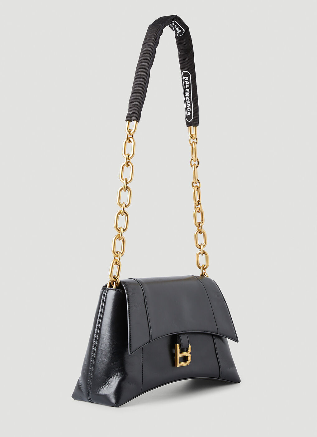 Downtown Small Shoulder Bag in Black Balenciaga