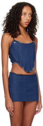 BINYA SSENSE Exclusive Blue Ruta Denim Tank Top