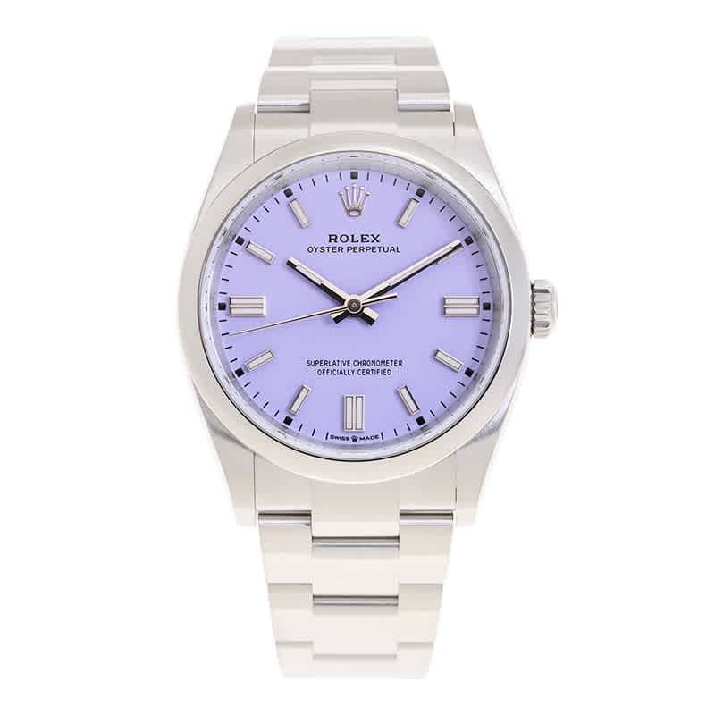 Rolex Oyster Perpetual Automatic Chronometer Purple Dial Unisex Watch M126000-0013