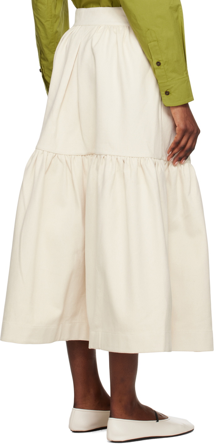 Cawley Off-White Patience Midi Skirt