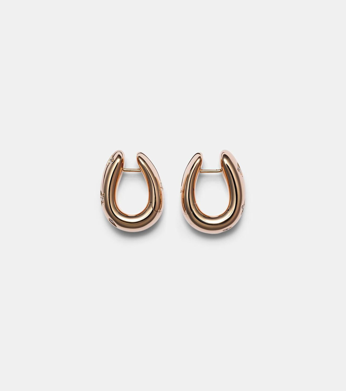 Pomellato Iconica 18kt rose gold earrings with diamonds