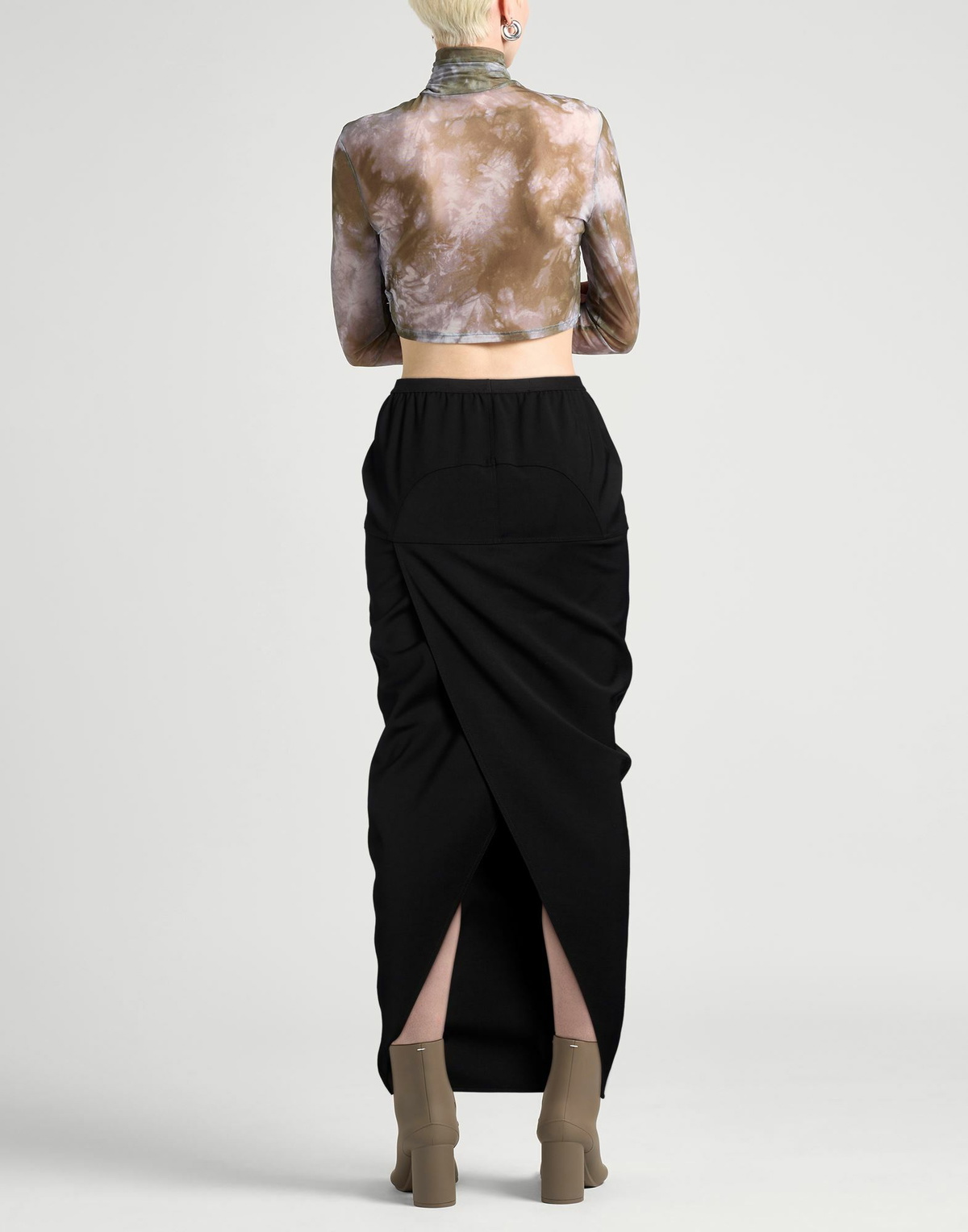 Rick Owens Womens Maxi skirt in Black