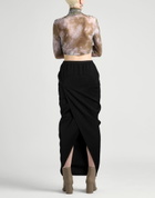 Rick Owens Womens Maxi skirt in Black