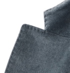 Boglioli - Blue K-Jacket Slim-Fit Unstructured Cotton-Blend Velvet Blazer - Blue