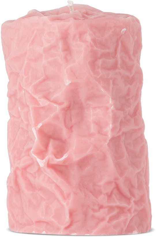 Photo: Saunders Pink Crinkle Candle