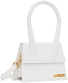 JACQUEMUS White Les Classiques 'Le Chiquito moyen' Bag