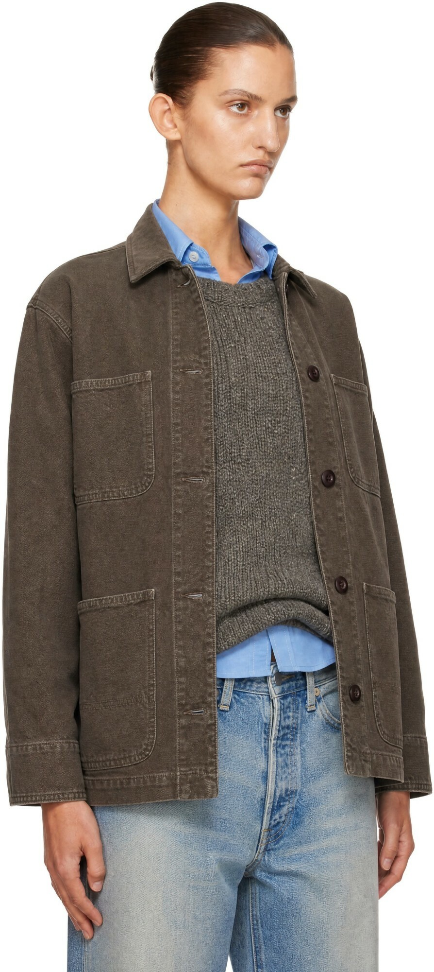 A.P.C. Brown Mina Logo Jacket