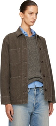 A.P.C. Brown Mina Logo Jacket