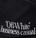 Off-White - Printed Cotton-Twill Baseball Cap - Men - Black