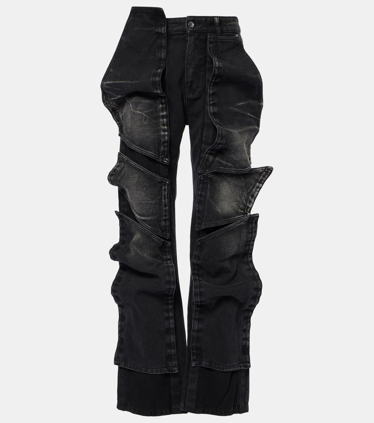 Y/Project Paneled straight jeans