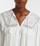 Rixo Inez embroidered cotton minidress