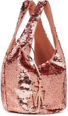 JW Anderson Rose Gold Mini Sequin Shopper Bag