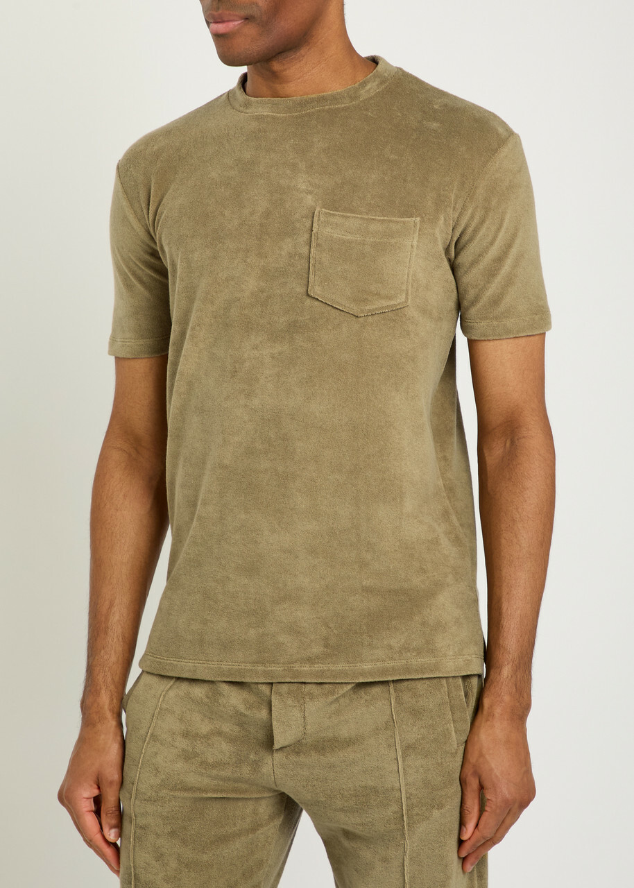 Aurélien Terry T-shirt Khaki