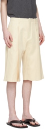 T/SEHNE SSENSE Exclusive Off-White Tailored Shorts