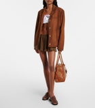 Miu Miu Vivant Medium leather bowling bag