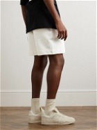Y-3 - Straight-Leg Cotton-Jersey Drawstring Shorts - Neutrals