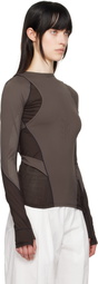 HYEIN SEO Brown Track T-shirt