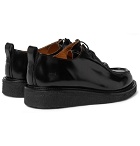 AMI - Polished-Leather Derby Shoes - Men - Black