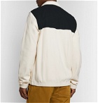 Albam - Canvas-Panelled Fleece Jacket - Neutrals