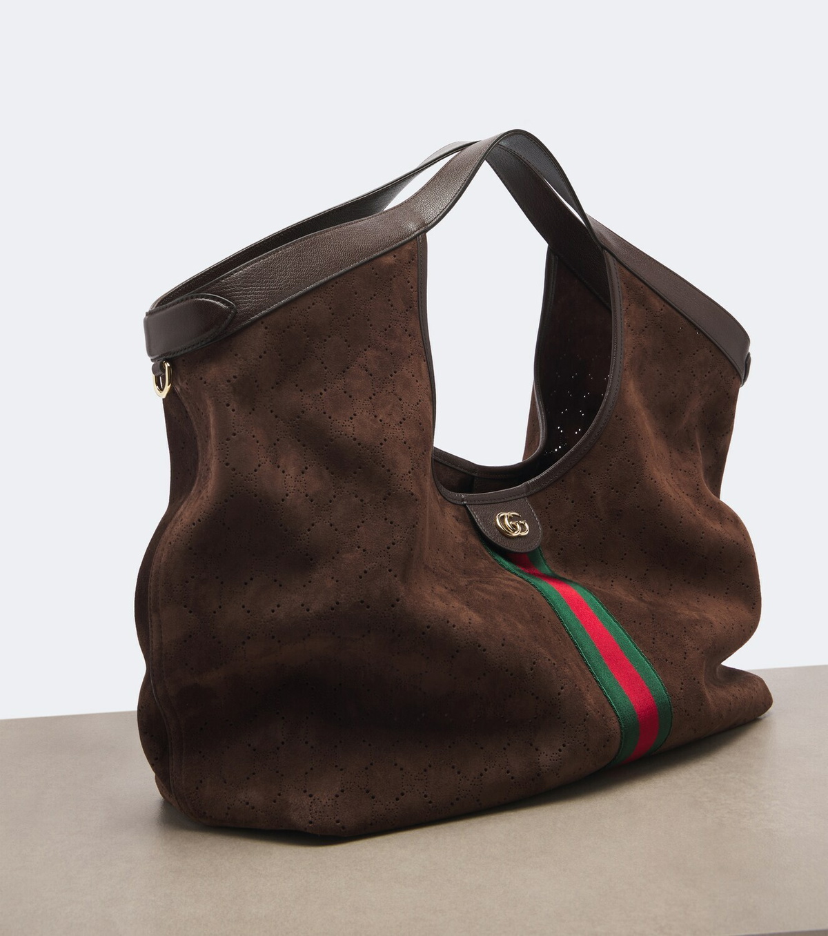 Gucci Gucci Giglio Large suede tote bag