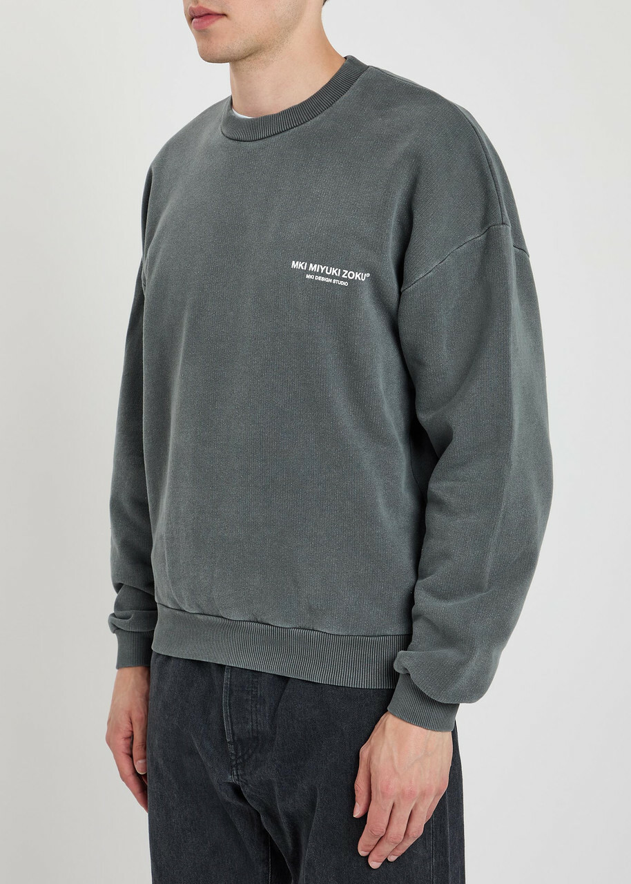 Mki Miyuki Zoku Design Studio Logo-print Cotton-blend Sweatshirt Black Other
