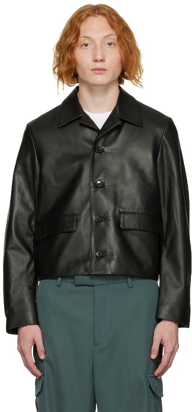 Photo: Second/Layer Black Mad Dog Leather Jacket