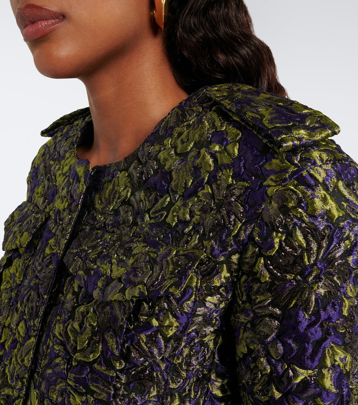 Balmain Cloqué jacquard jacket