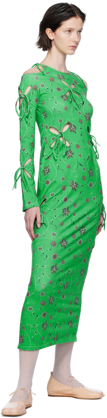 J.Kim Green Yin-Yang Midi Dress J.KIM