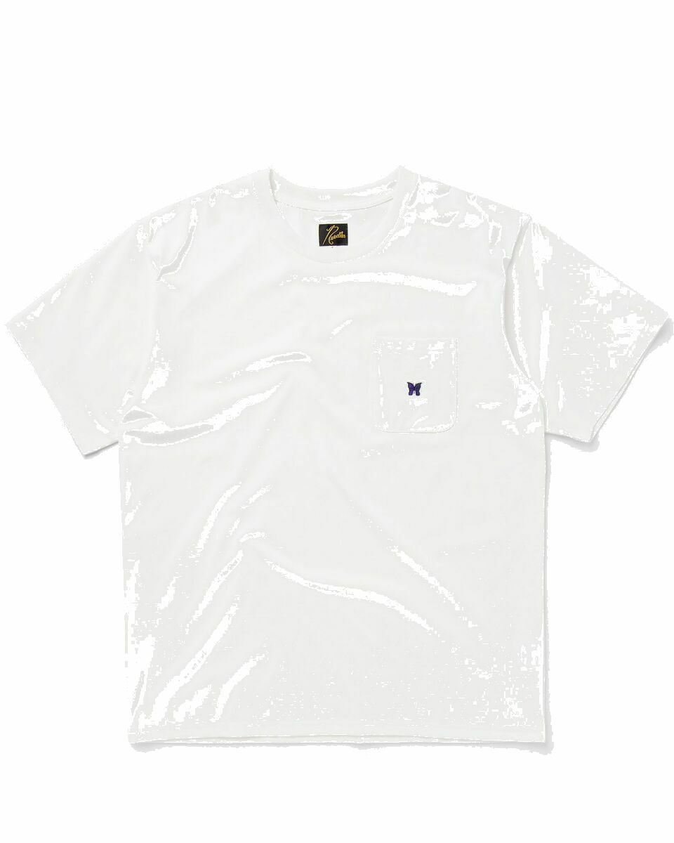 Photo: Needles S/S Crew Neck Tee White - Mens - Longsleeves