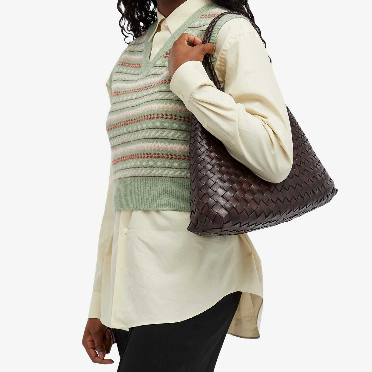 Dragon Diffusion Women's Santa Croce Large Bag in Dark Brown