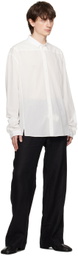 NICOLAS ANDREAS TARALIS White Jacquard Shirt