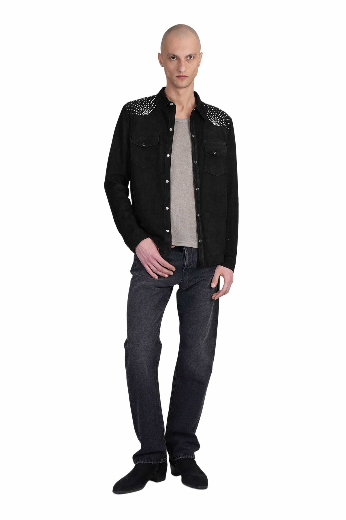 Salvatore Santoro Leather Jacket In Black Leather