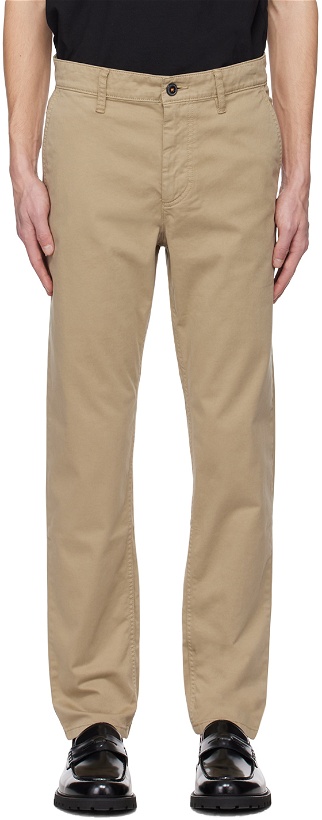 Photo: BOSS Beige Tapered-Fit Trousers