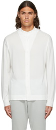 CFCL White High Gauge Stand Collar Shirt
