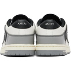 AMIRI Gray & White Varsity Skel-Top Low Sneakers