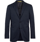 Canali - Navy Kei Slim-Fit Cotton-Blend Suit Jacket - Blue